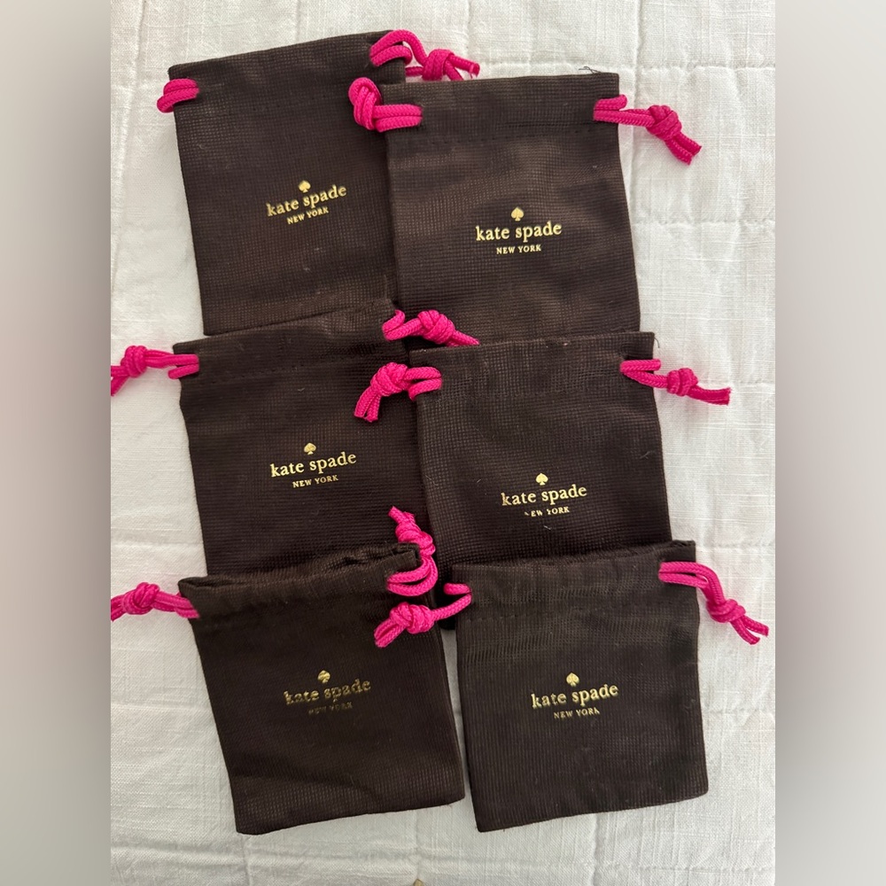 Set of 6 Kate Spade Jewelry Bags